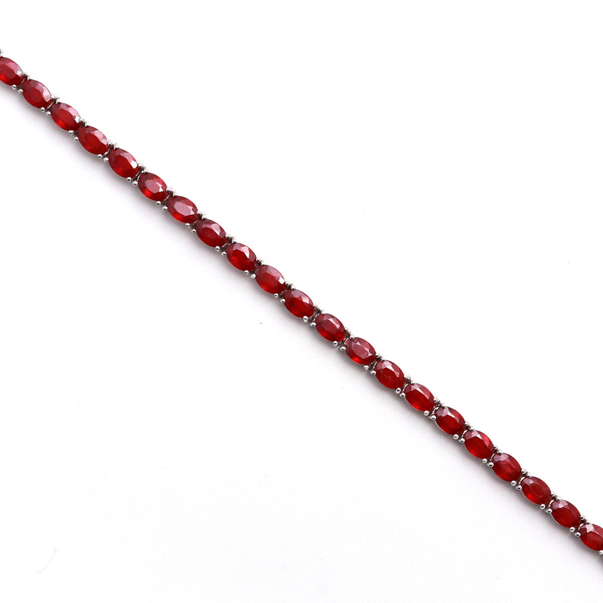 Fissure Field Ruby Statement Necklace - 925 Sterling Silver