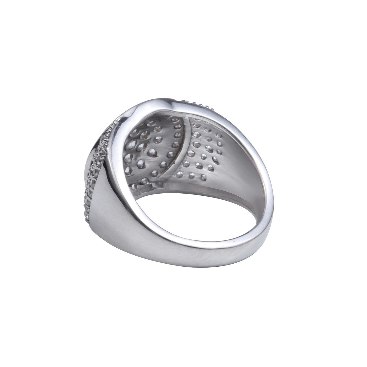 Natural Zircon Round Cut Ring - 925 Sterling Silver Vintage Dainty